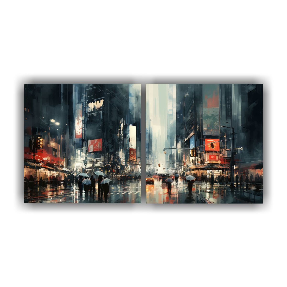 GENERICO - Pinturas Abstractas Dinámicas Que Representan El 80x40 Cm