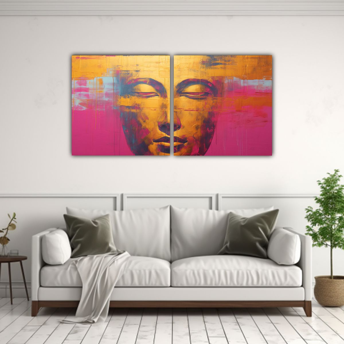 GENERICO - Cuadros De Decoración De Estilo Abstracto Con 100x50 Cm