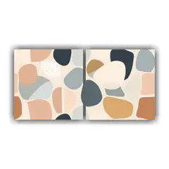 GENERICO - Pinturas De Decoración Abstractas En Tonos 80x40 Cm