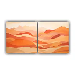 GENERICO - Paisaje Desértico Sereno Representación 100x50 Cm