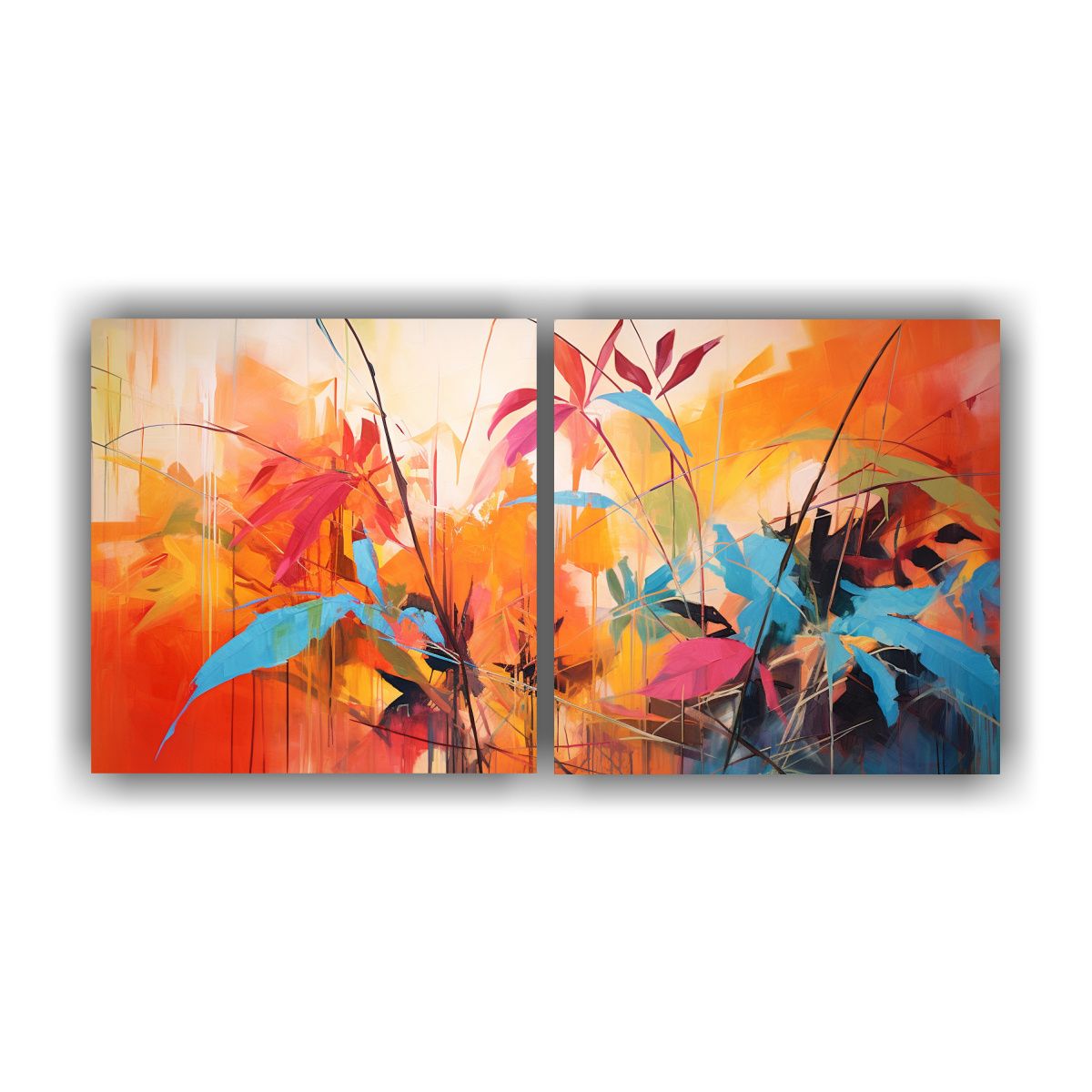 GENERICO - Artes De Pared Patrón Intenso Interpretación 100x50 Cm