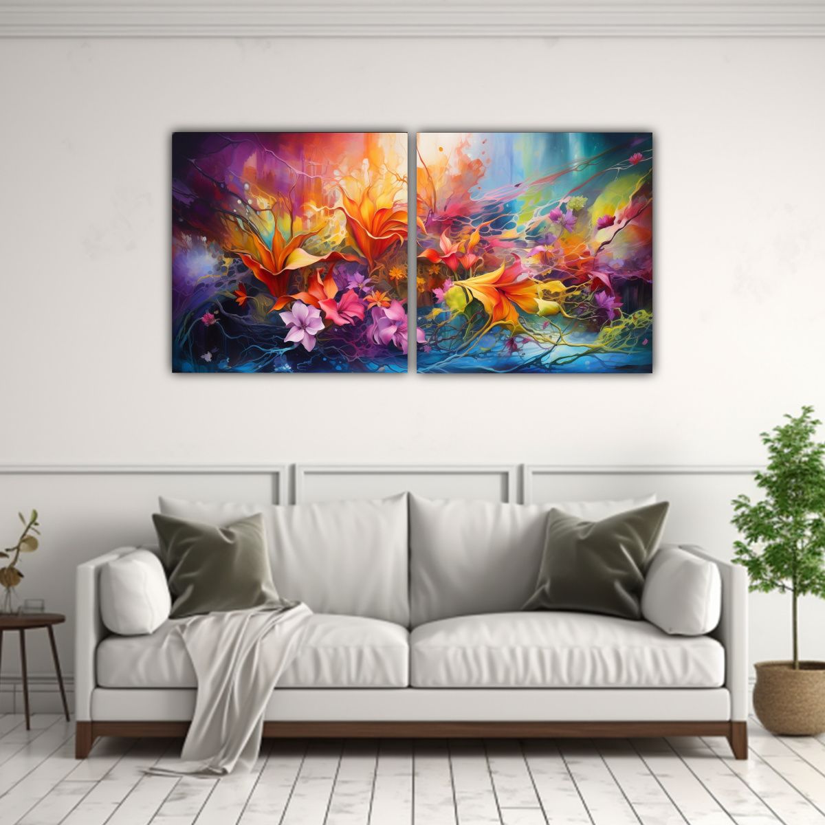 GENERICO - Pinturas Decorativas Con Detalles Intrincados De 80x40 Cm