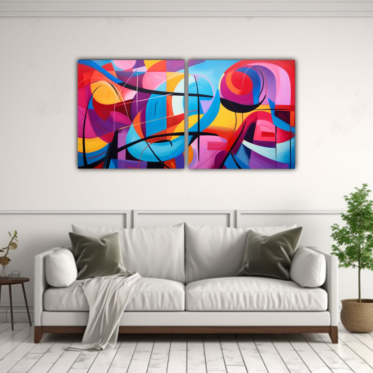 GENERICO - Pinturas Decorativas Inspiradas En La Vitalidad 80x40 Cm