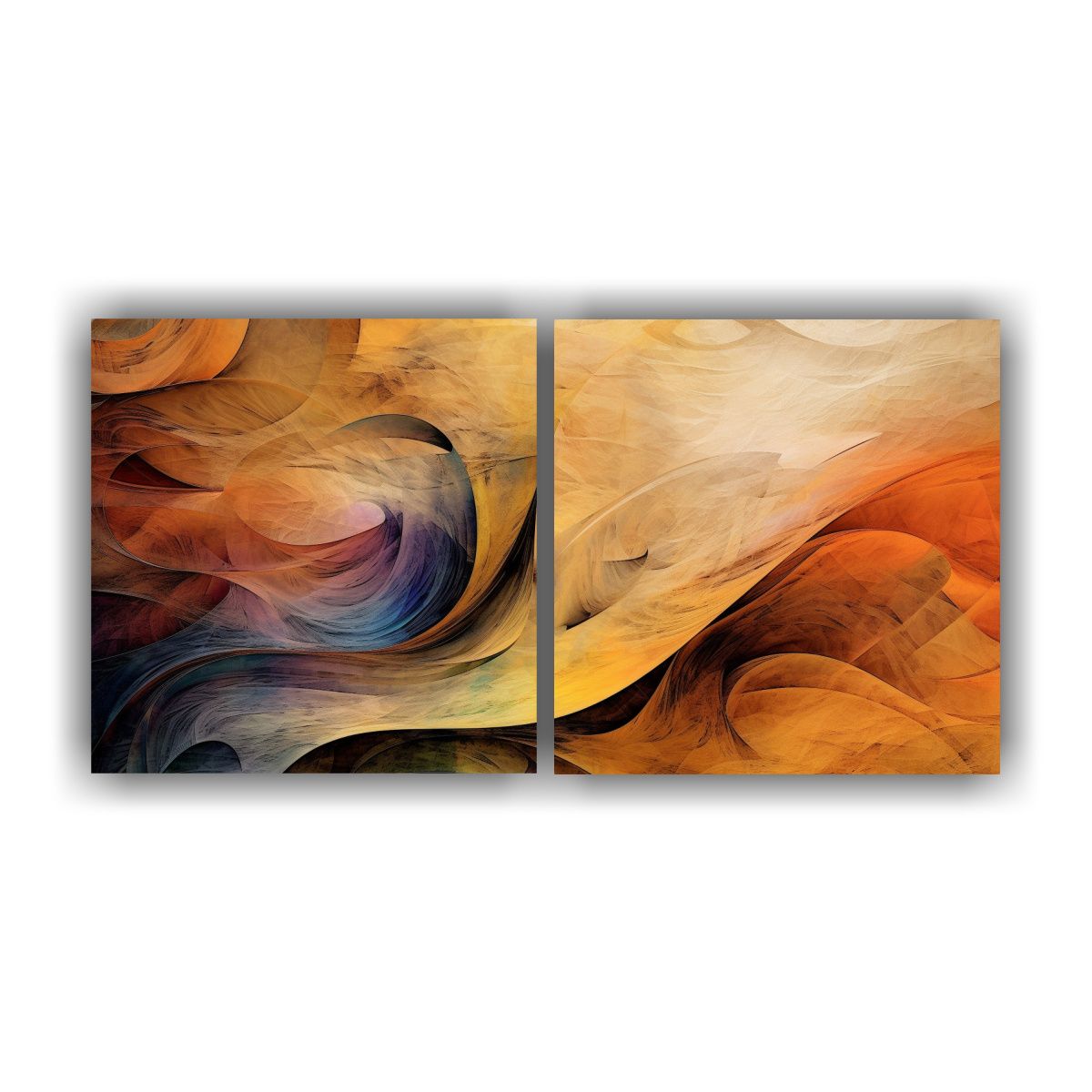 GENERICO - Lienzos Multicolores Para Cuarto Arte Abstracto 80x40 Cm