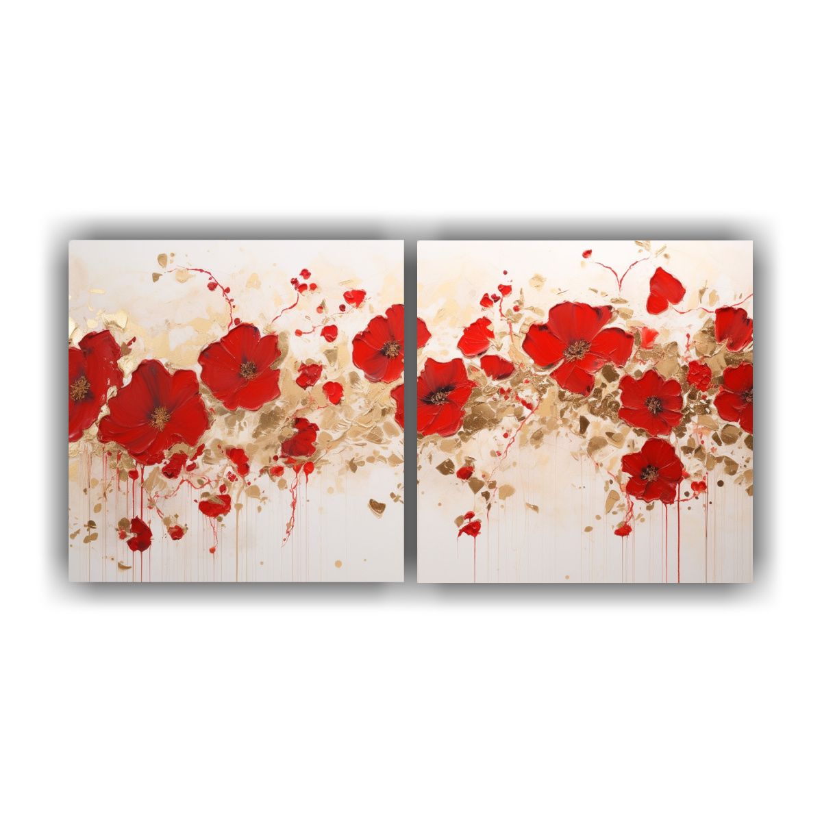 GENERICO - Decoración Luminosa En Bastidor Con 2 Telas 100x50 Cm