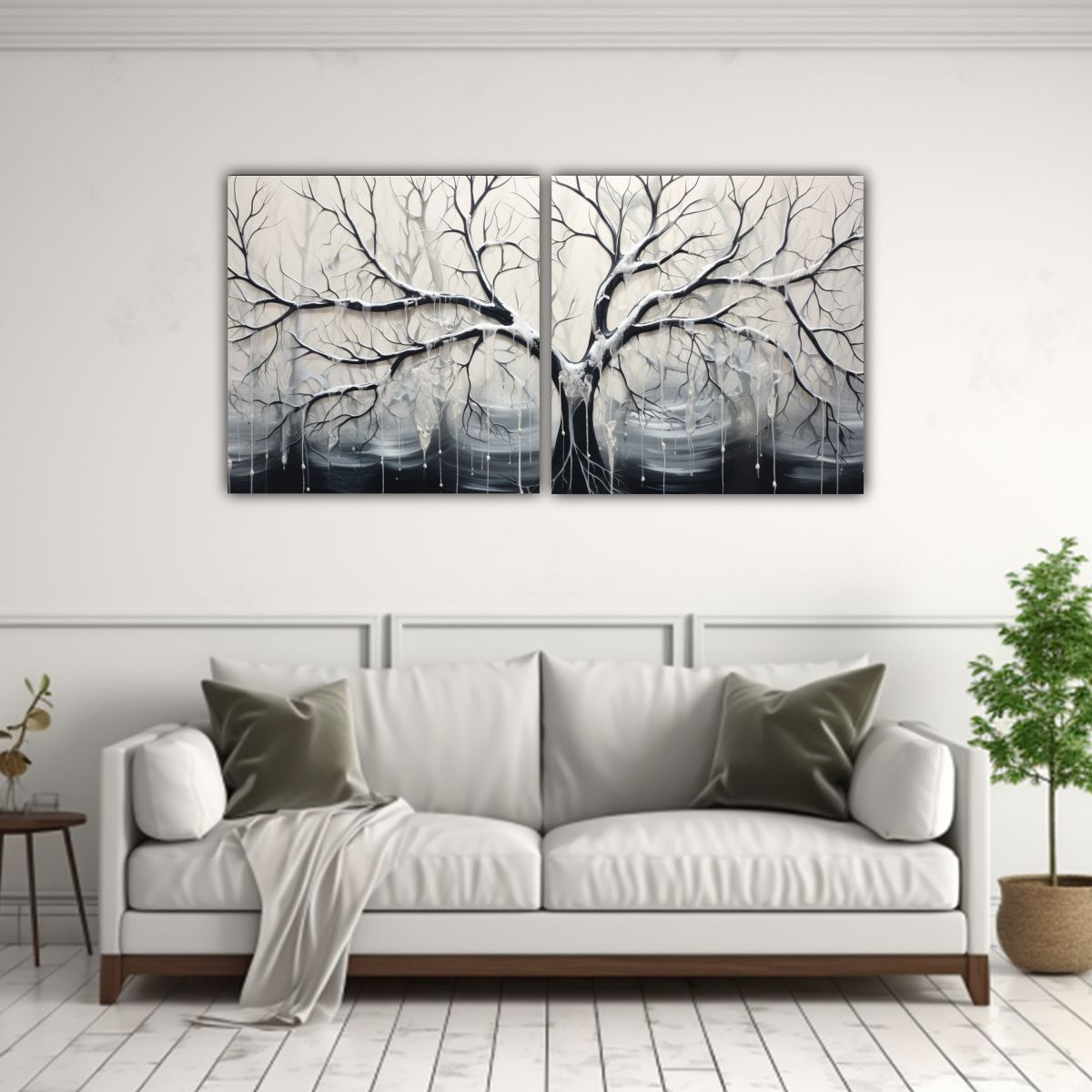 GENERICO - Cuadro De Tela Con Temática De Naturaleza Viva 80x40 Cm