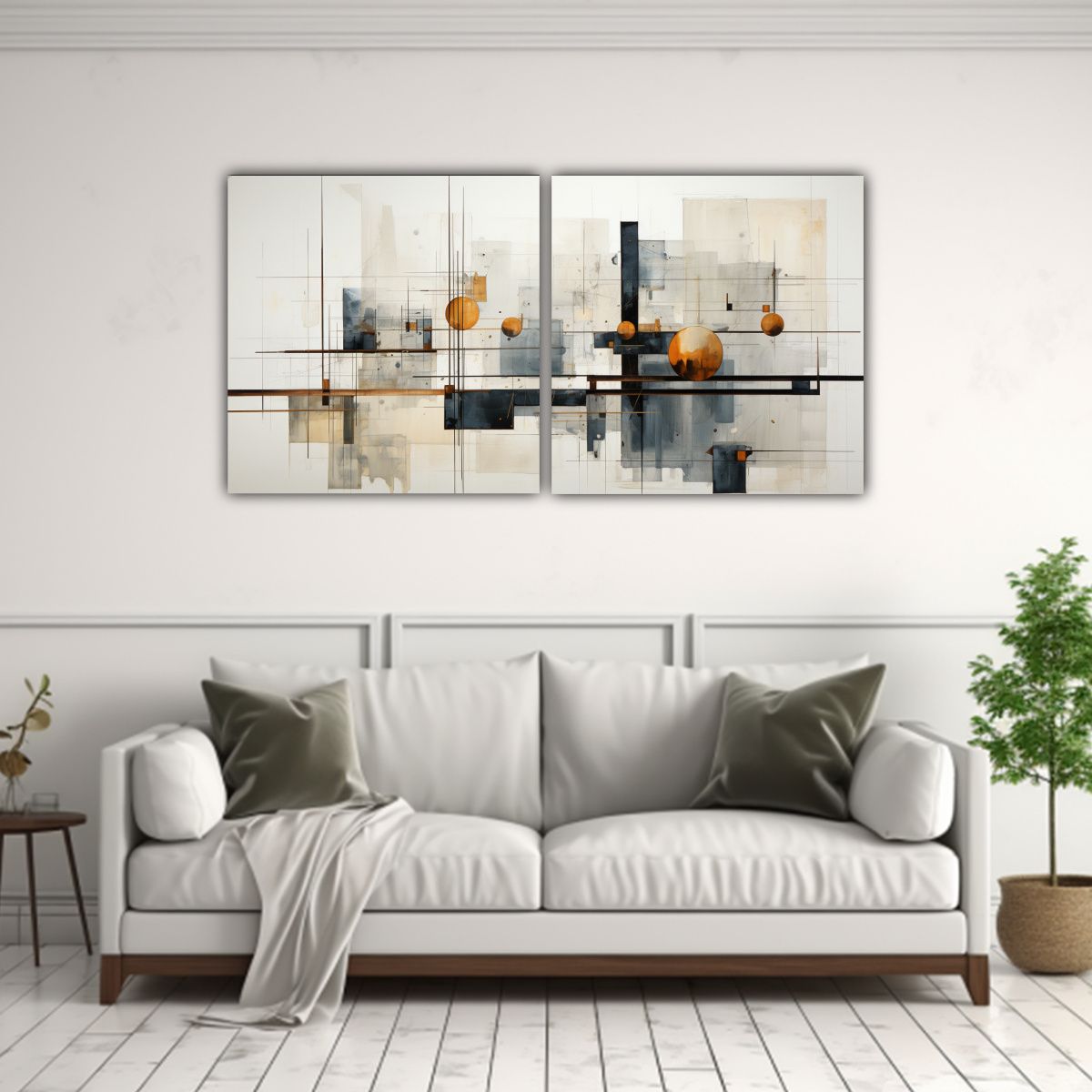 GENERICO - Pinturas Decorativas De Arte Abstracto 80x40 Cm