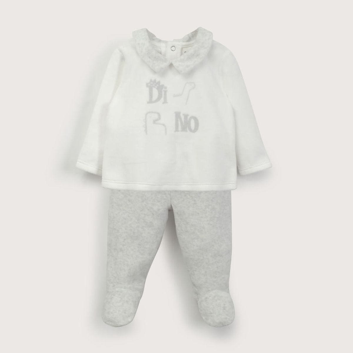 OPALINE - Conjunto plush gris de bebé niño 40804