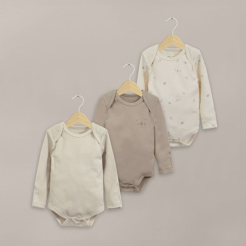 OPALINE - Pack bodies Azul de Bebé 40622
