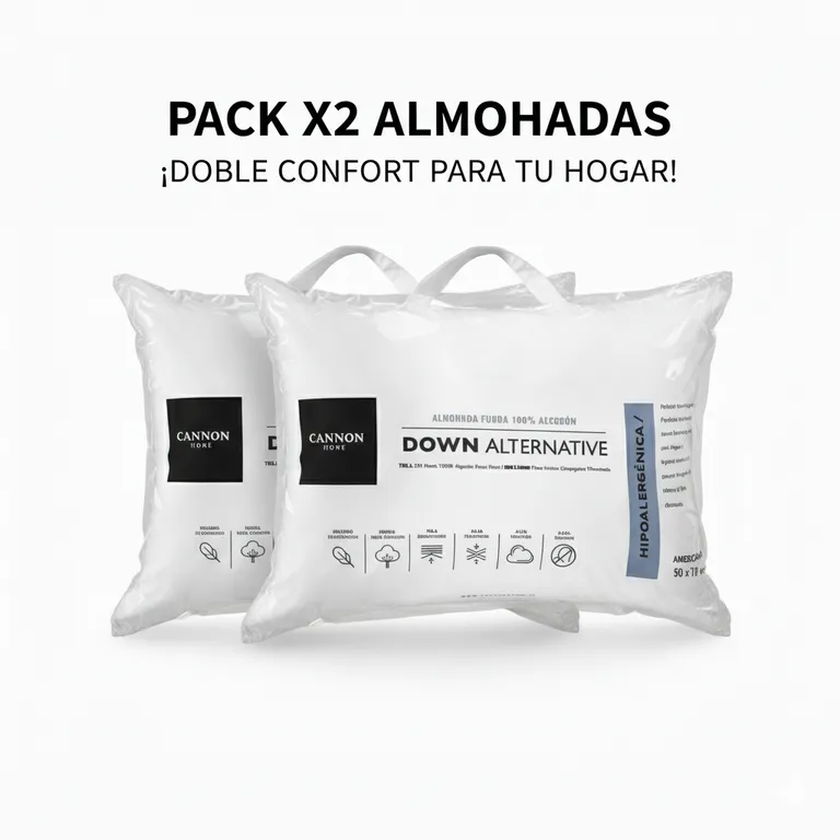 Pack 2 Almohada Down Alternative 50x70