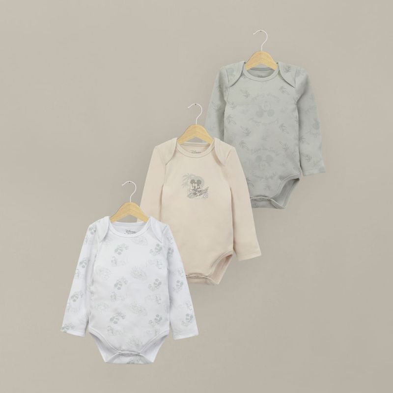 OPALINE - Tripack bodies manga larga disney de bebé niño 40827