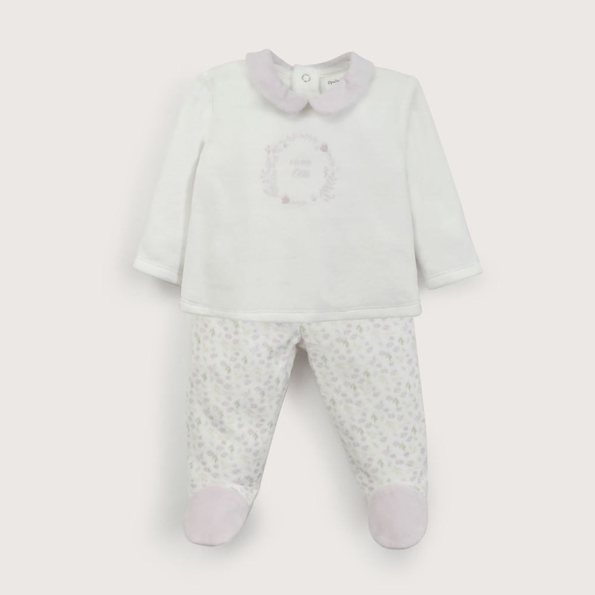 OPALINE - Conjunto plush lila de bebé niña 40805