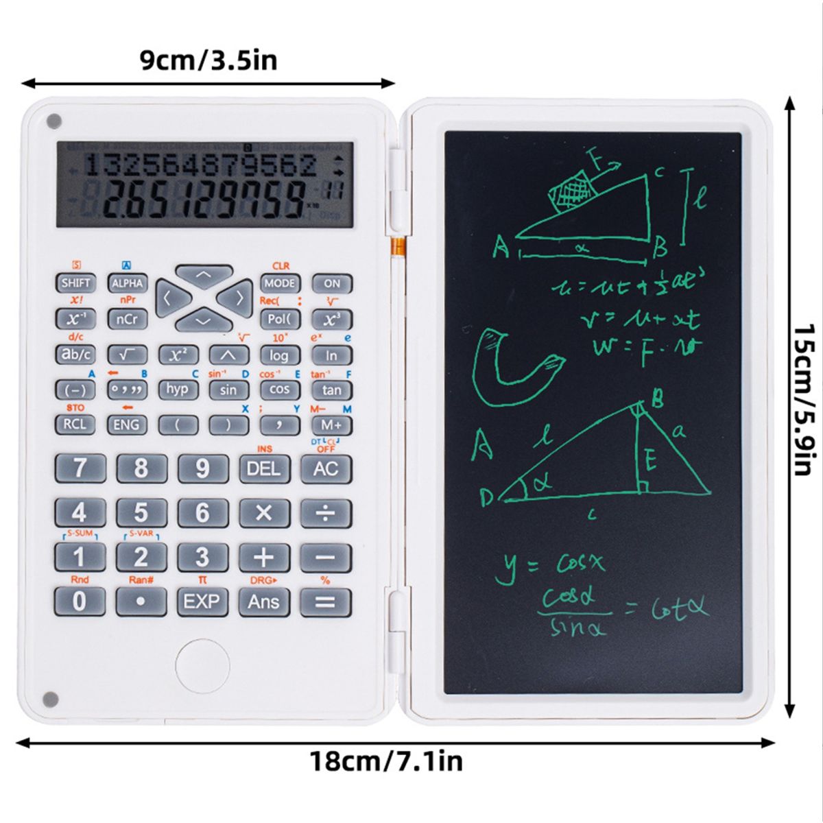 ATURE - Calculadora Científica Para Tableta Inteligente De 6 Pulgada