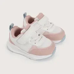 OPALINE - Zapatilla primeros pasos deportiva blanca con velcro de niña 40533
