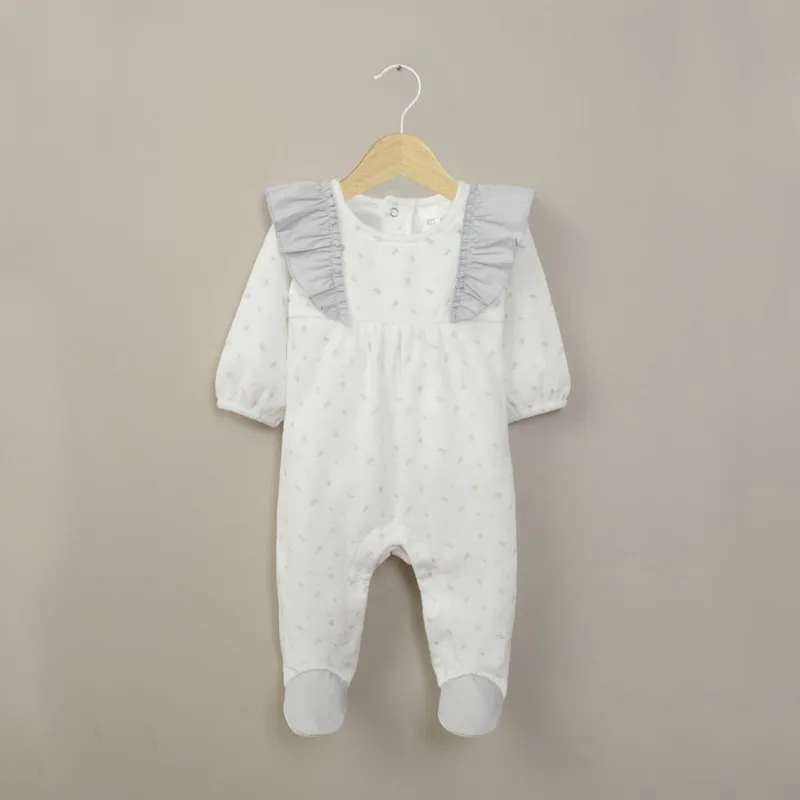 OPALINE - Osito blanco estampado de bebé niña 40810