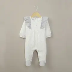 OPALINE - Osito blanco estampado de bebé niña