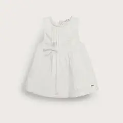 OPALINE - Vestido blanco invernal para niña, suave y cómodo