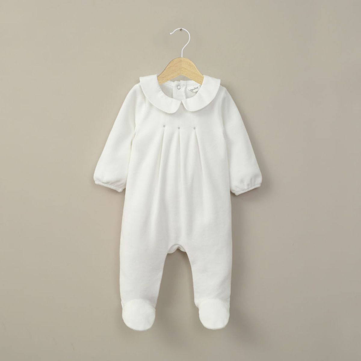OPALINE - Osito plush blanco de bebé niña