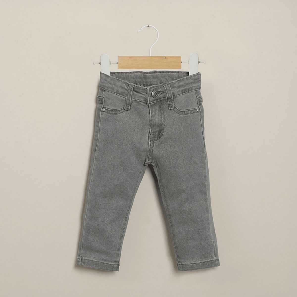 OPALINE - Jeans recto grafito de niño 40561