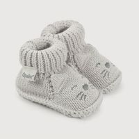 Pantufla bebé tejida gris de niño 40645 Talla única