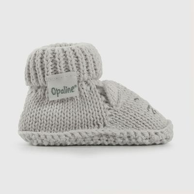 Imagen 2 del producto Pantufla bebé tejida gris de niño 40645 Talla única