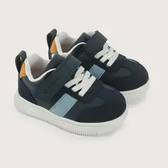 OPALINE - Zapatilla velcro azul de niño 40538
