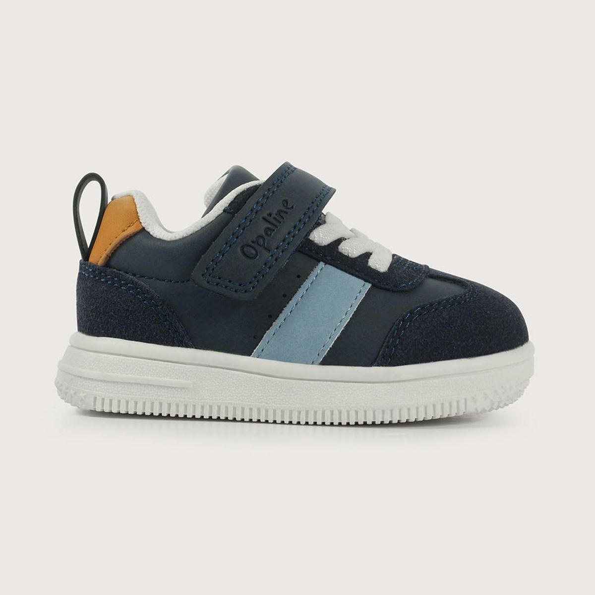 OPALINE - Zapatilla velcro azul de niño 40538