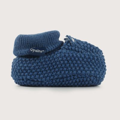 Imagen 2 del producto Pantufla bebé tejida azul de niño 40641 Talla única