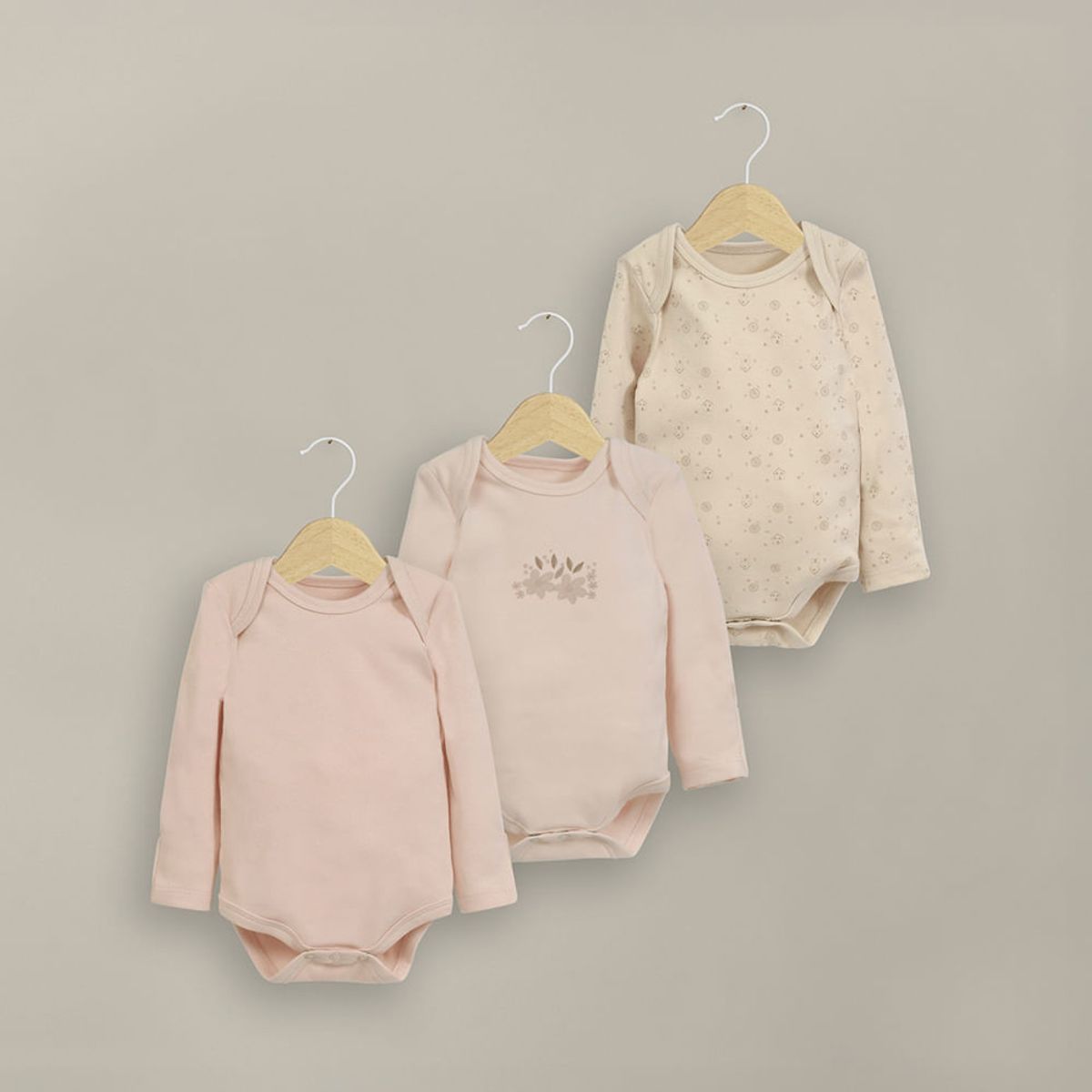 OPALINE - Pack bodies Beige de Bebé 40619