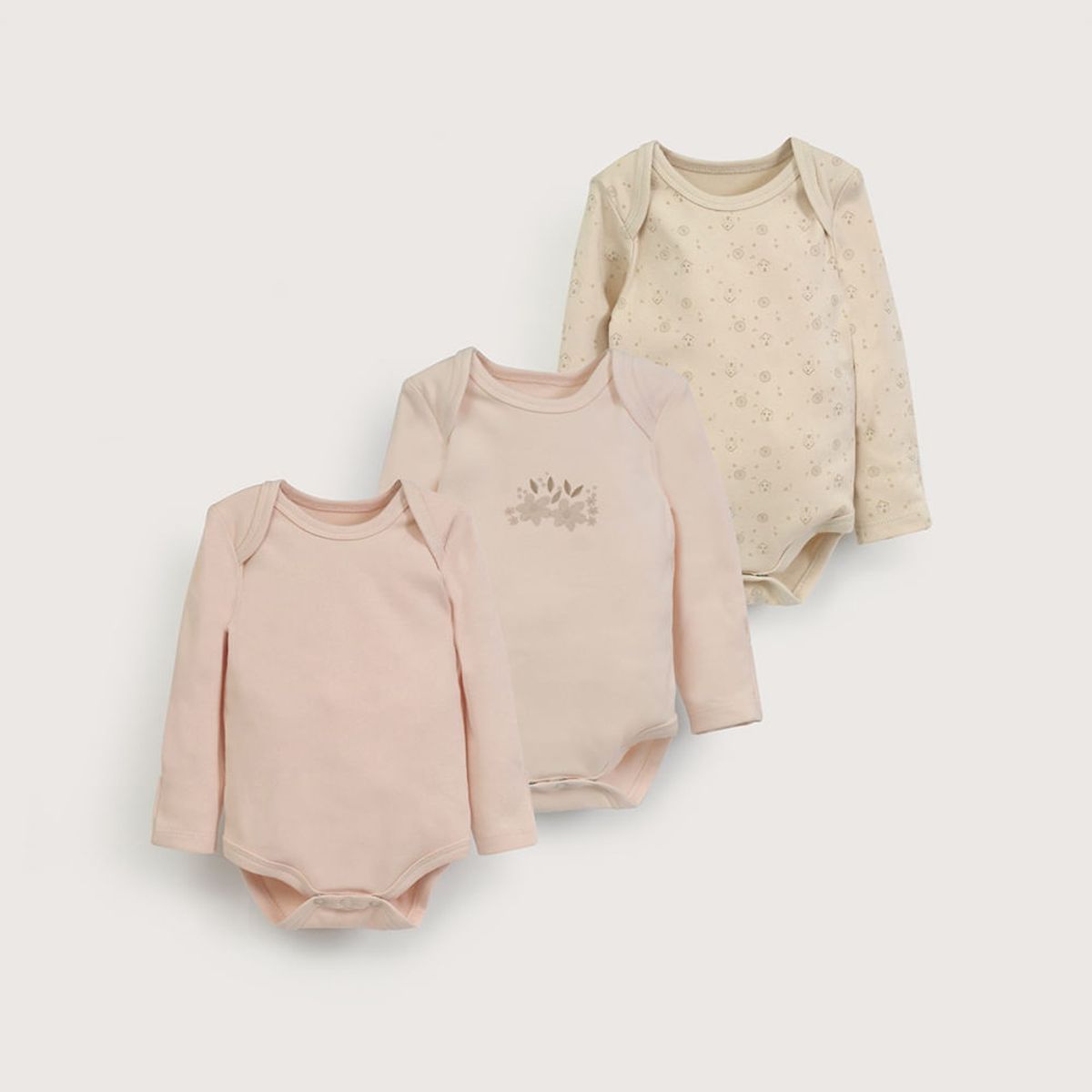 OPALINE - Pack bodies Beige de Bebé 40619
