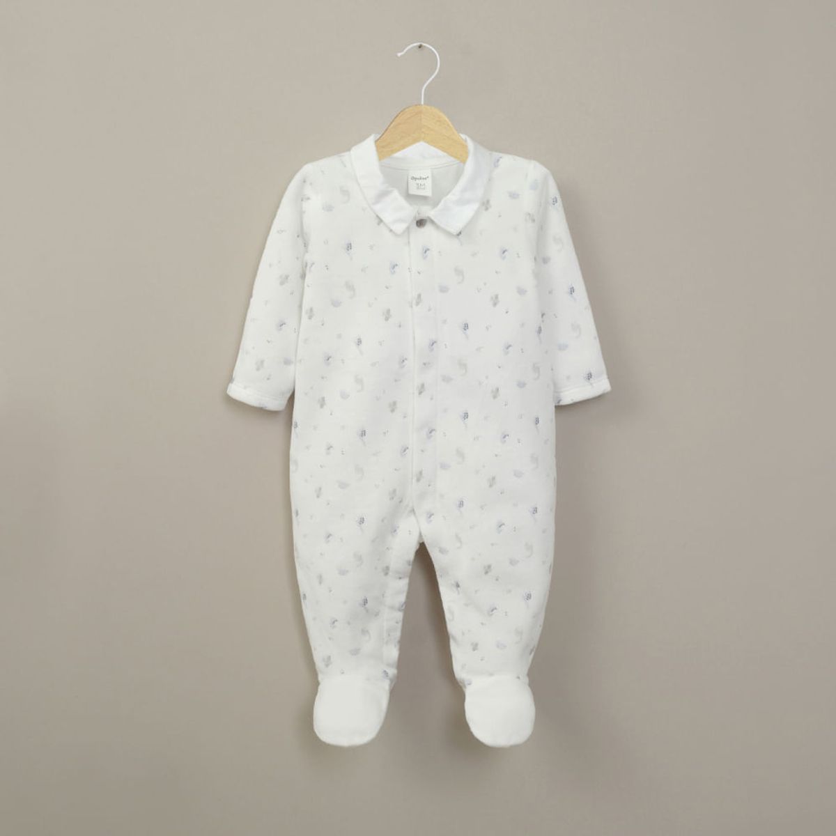 OPALINE - Osito plush blanco de bebé niño 40814