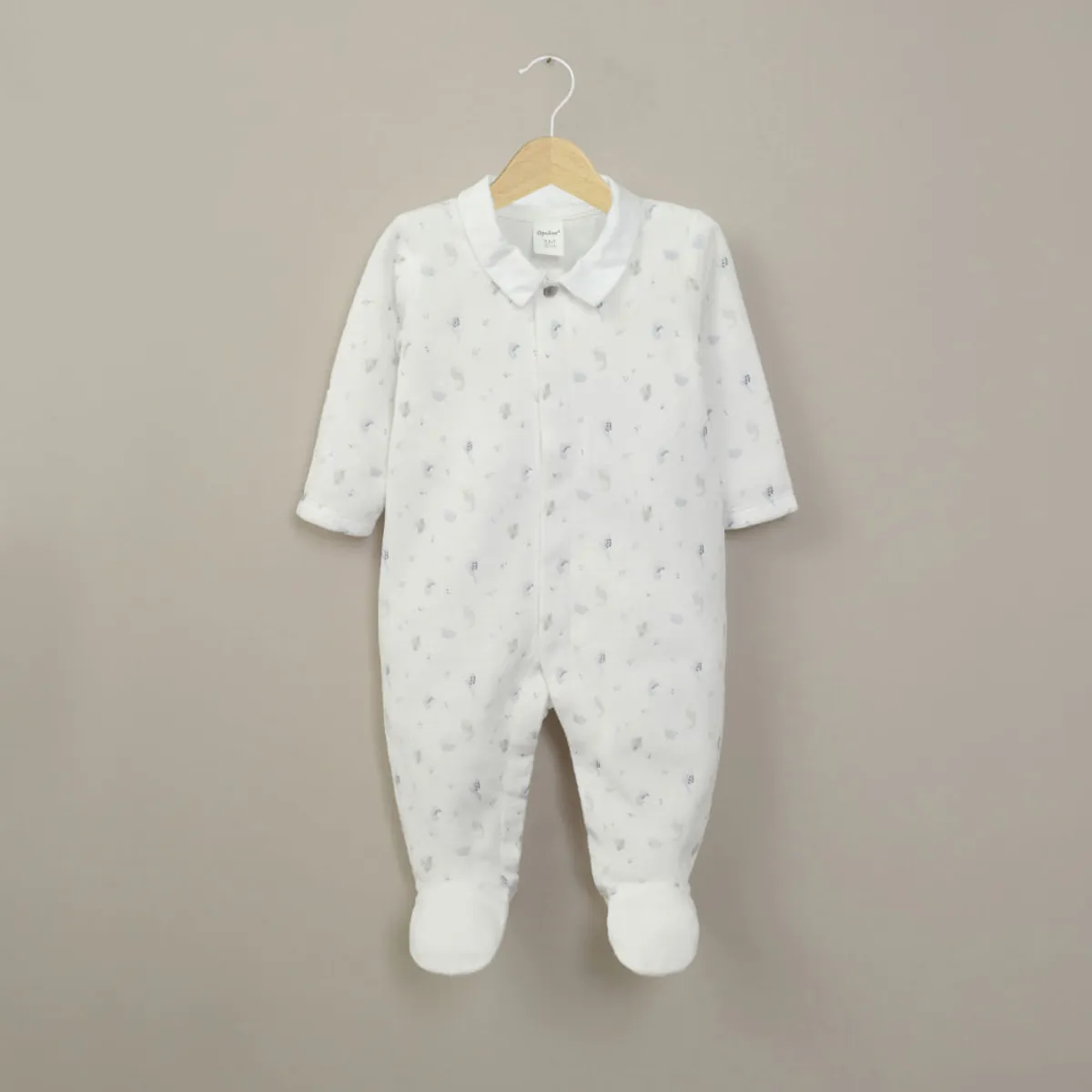 OPALINE - Osito plush blanco de bebé niño 40814