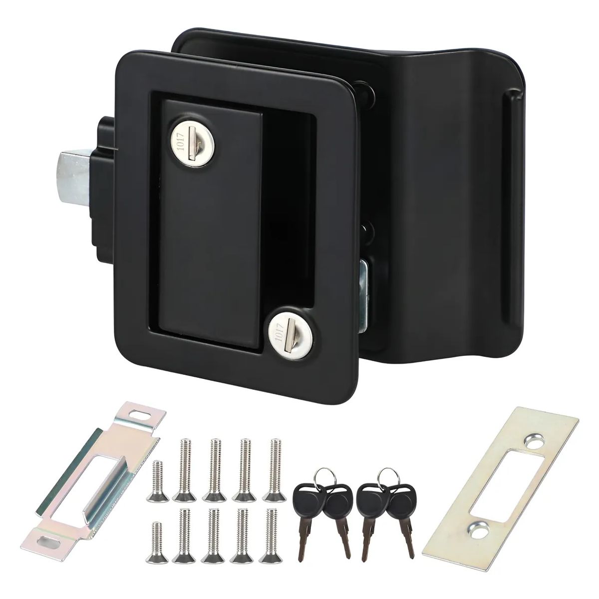 KUANGYE - Pasador Remolque Inoxidable Negro 12cm Con Llave