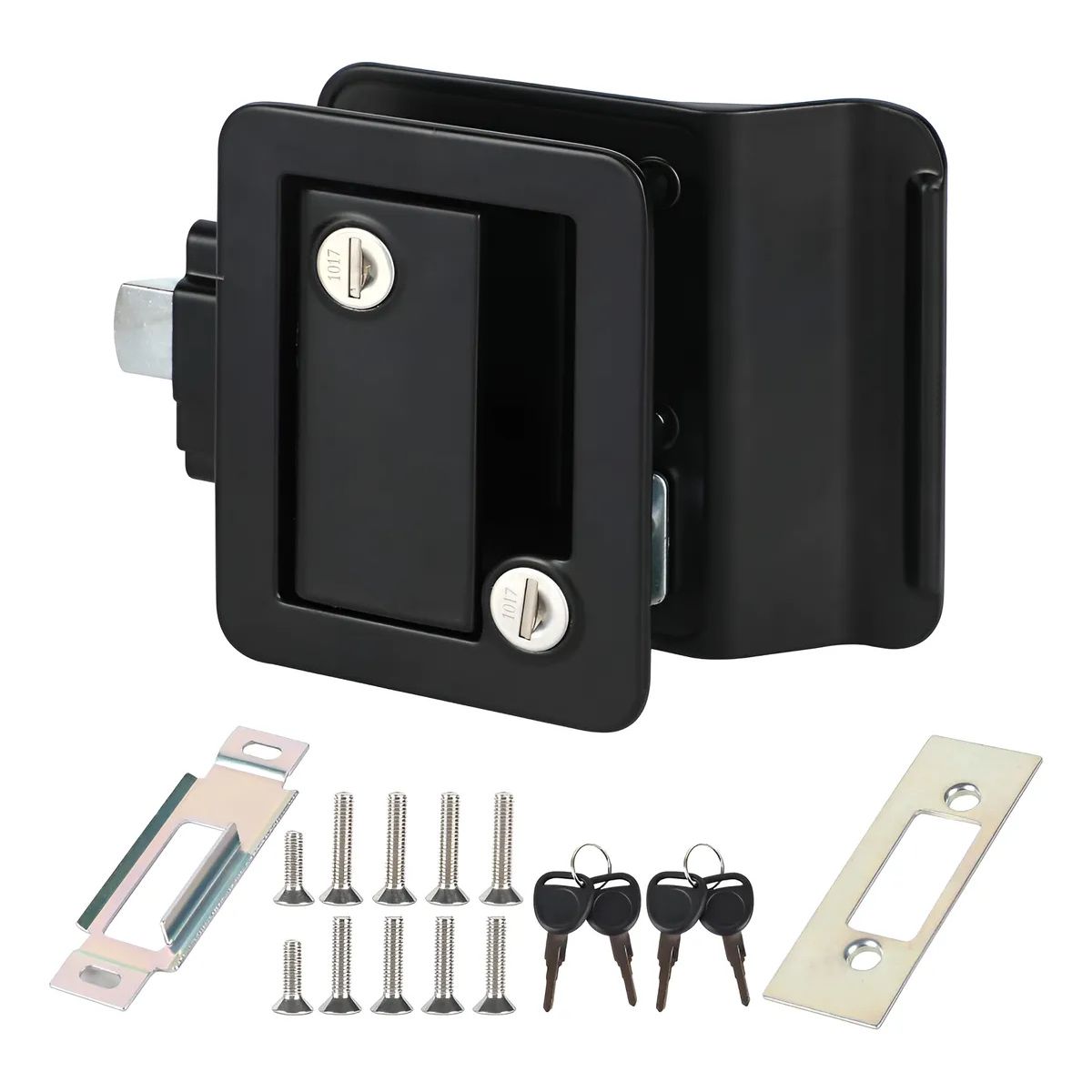 KUANGYE - Pasador Remolque Inoxidable Negro 12cm Con Llave