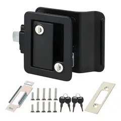 KUANGYE - Pasador Remolque Inoxidable Negro 12cm Con Llave