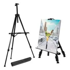 KUANGYE - Atril Plegable Metálico Ajustable Para Pie Y Sobremesa