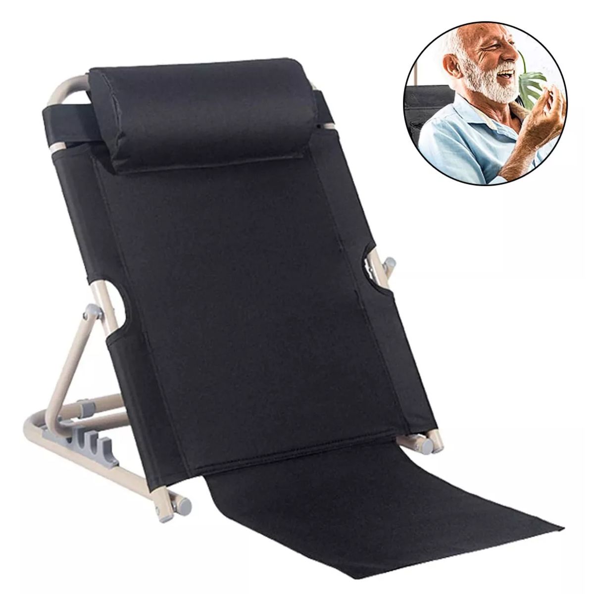 KINDA NICE - Respaldo Ortopedico Regulable Para Cama Con Reposacabeza