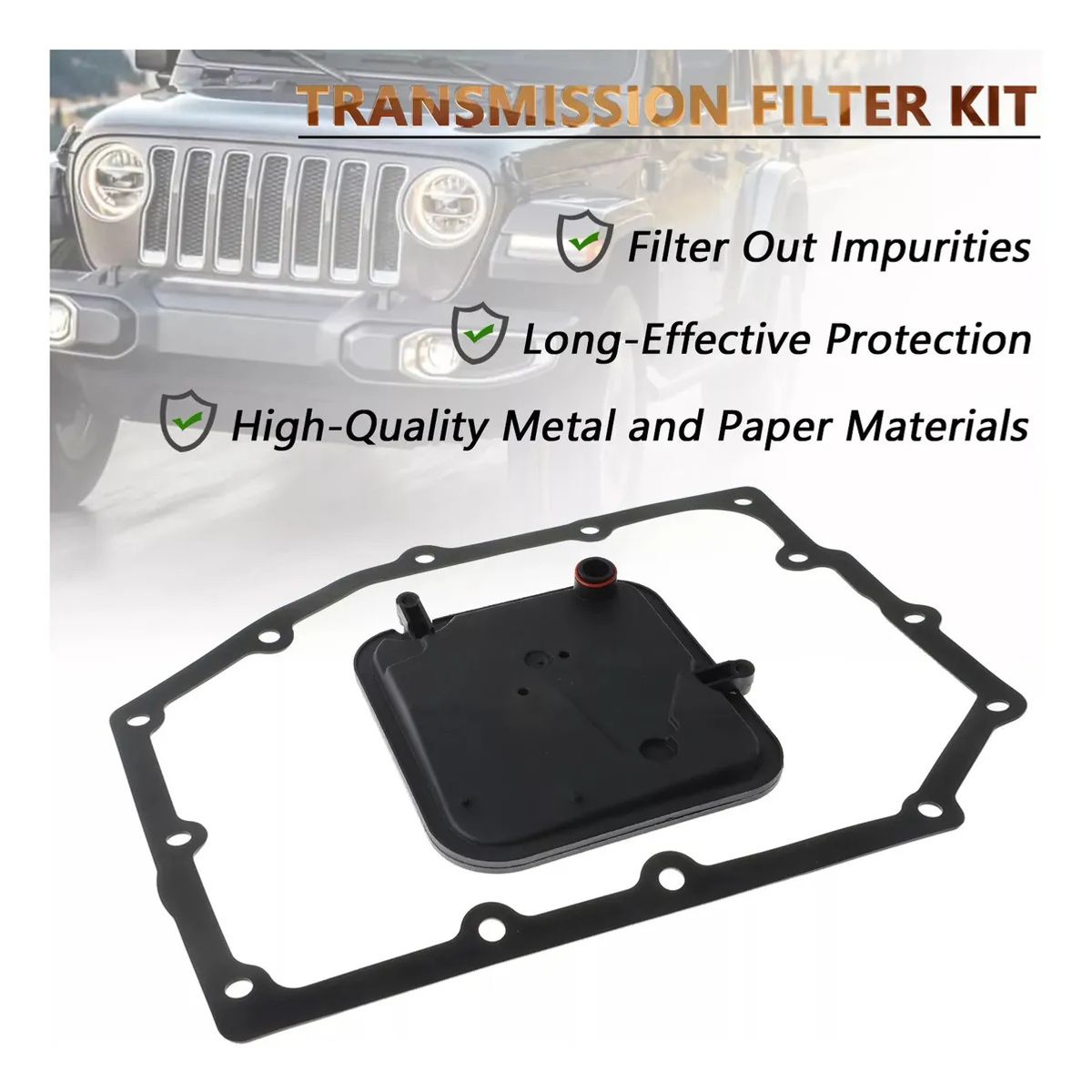 KUANGYE - Filtro + Empaquetadura Transmision Para Dakota Jeep 3.7
