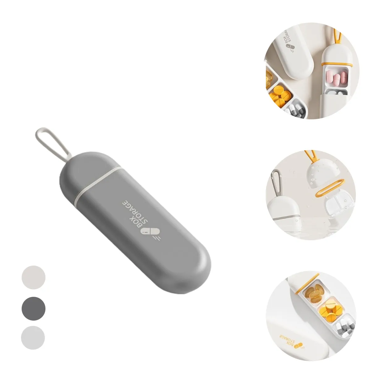 KINDA NICE - Pastilleros Organizador De Pastillas Viajar Fácil De Cargar