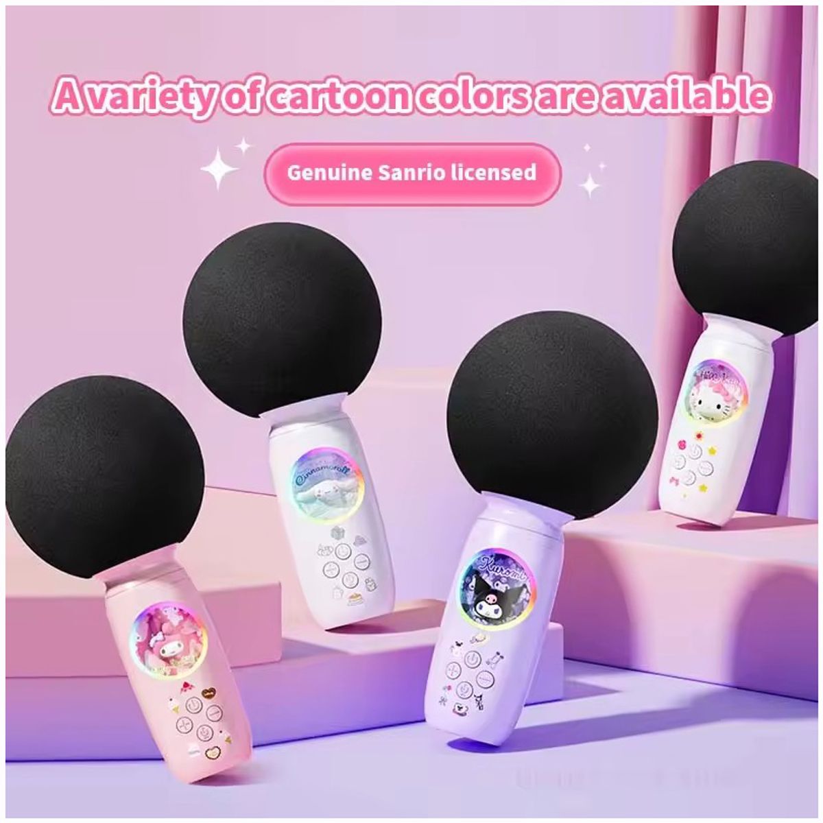 SANRIO - Sanrio 2 IN 1 micrófono para niños Bluetooth máquina de canto Melody