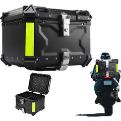 KUANGYE - 55L Aleación de Aluminio Baúl para Motocicleta Antirrobo