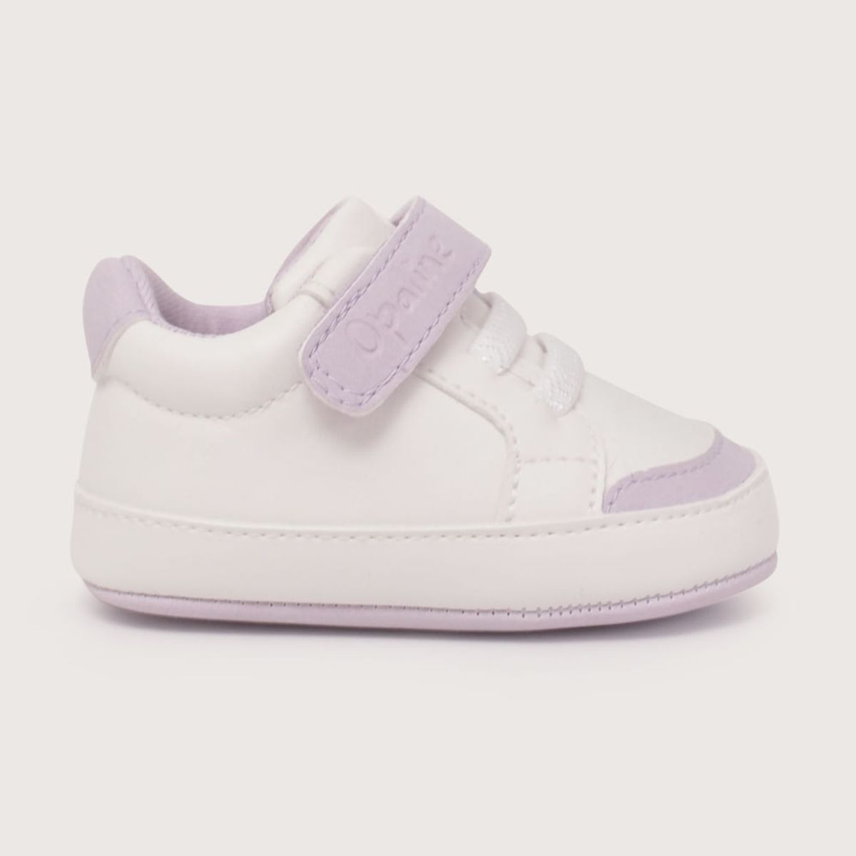 OPALINE - Zapatilla bebé blanca de niña 40757