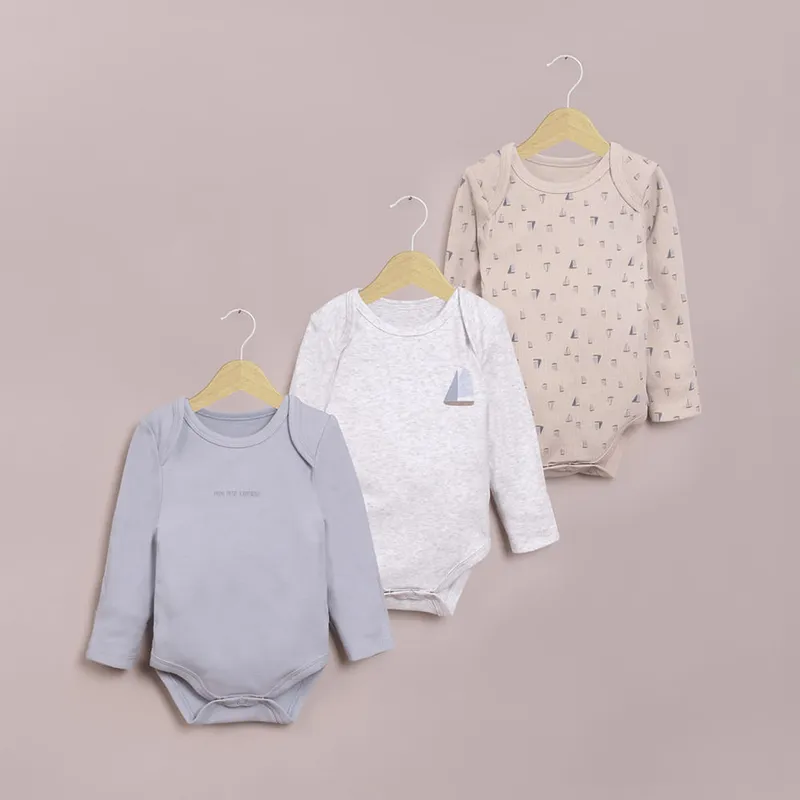 OPALINE - Pack bodies Beige de Bebé 40621