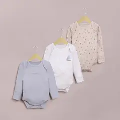 OPALINE - Pack bodies Beige de Bebé 40621