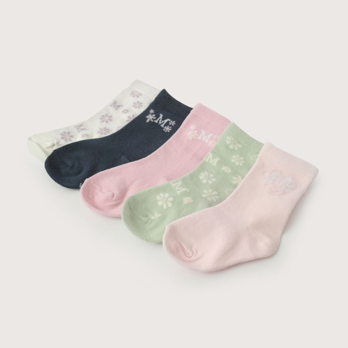 OPALINE - Pack de 5 calcetines disney rosado niña 40818