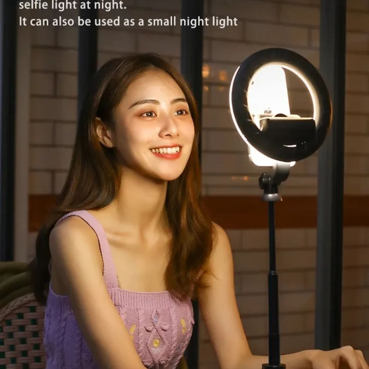 GENERICO - Aro De Luz Selfie Stick Trípode Bluetooth Y Control