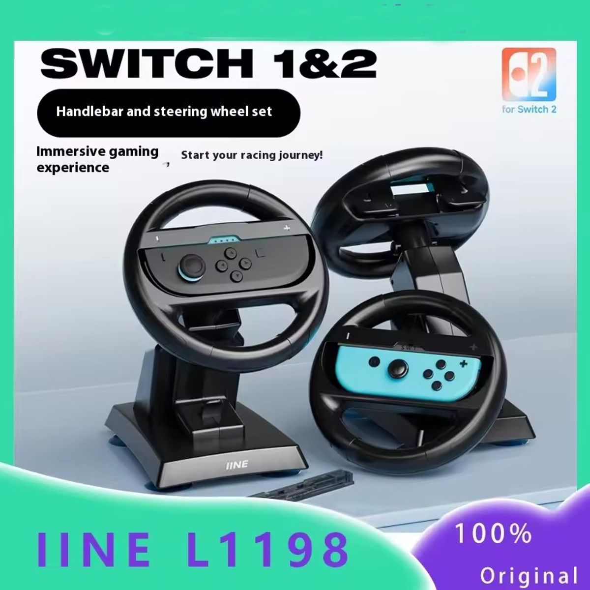 CORRERREY - Volante para Switch 2 oled mmersive gaming Sensación cómoda Fácil