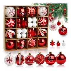 KUANGYE - Esferas Navidenas Doradas Adornos Arbol Navidad Decoracion