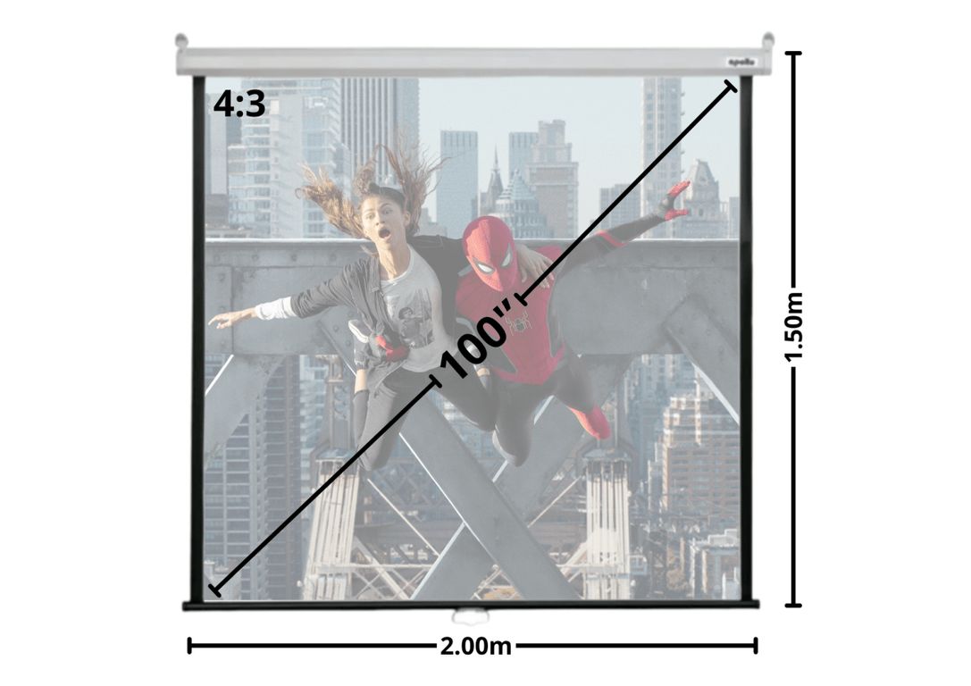 MALIK Telon Mural 200cmx150cm 43 para proyector Benq LU9750