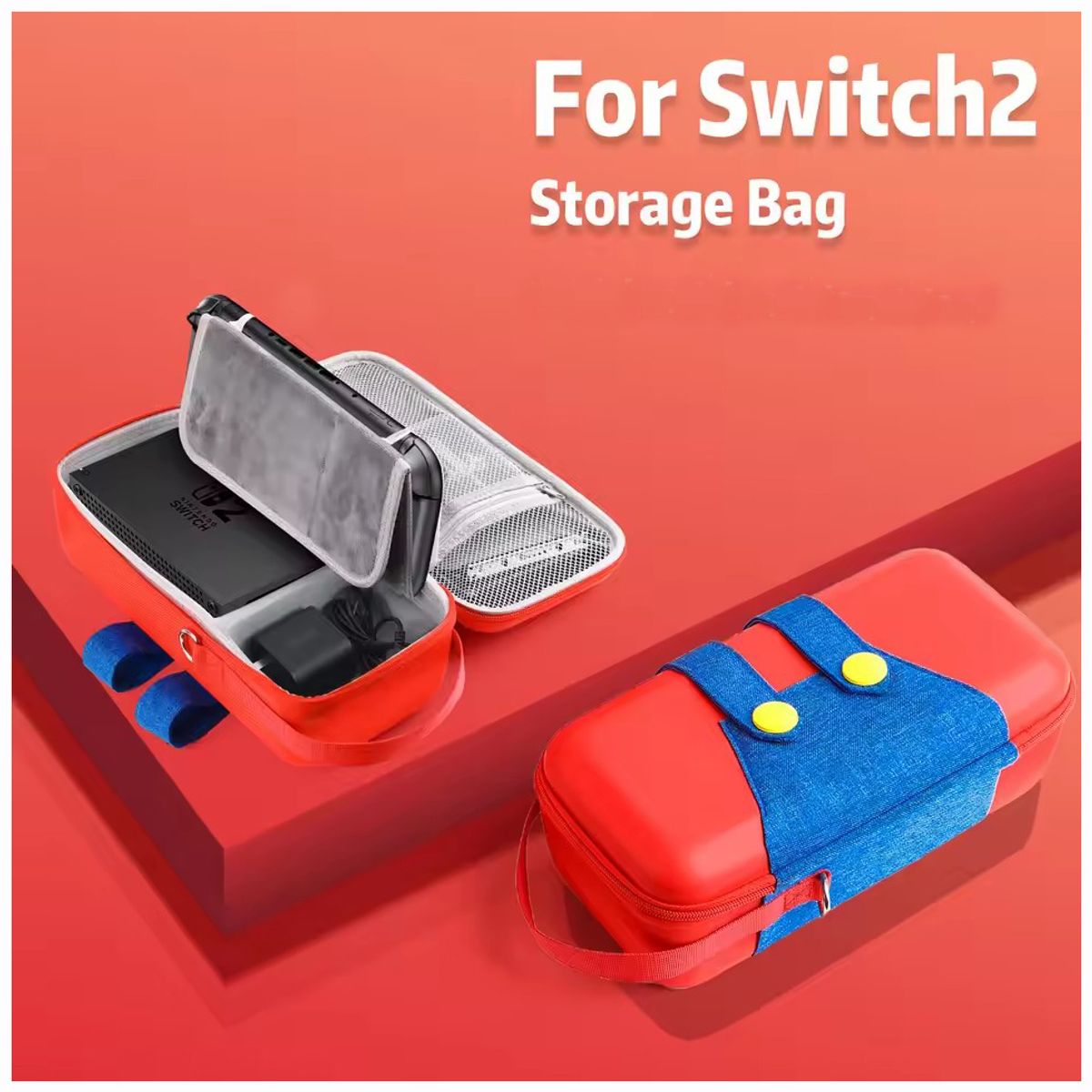 CORRERREY - Nintnedo Switch 2 paquete de almacenamiento multifuncional portátil